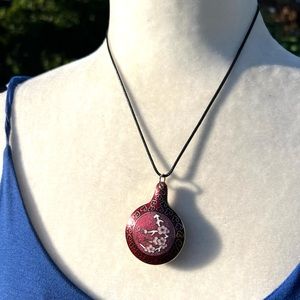 Cloisonné Enamel Pendant Necklace